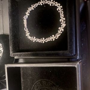 Chrome Hearts Silver Fluer De Les Bracelet (Small)